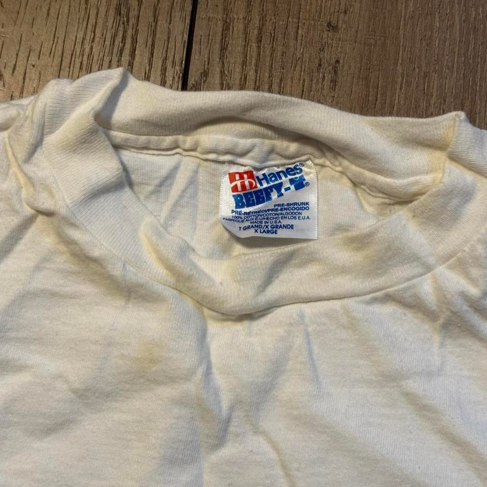Vintage Trauma Gear Graphic T Shirt Men's XL Heart 1993 It's Not Nice To Fib - Picture 4 of 8